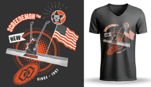 Concrete Construction wet screed tshirt | T-shirt Design by Al Pech