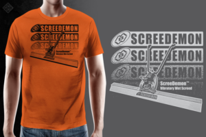 Concrete Construction wet screed tshirt | T-shirt Design by gekgrfx