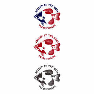 Asleep At The Reel, Texas Fishing | Logo Design by luckdesign