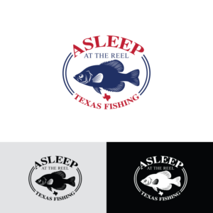 Asleep At The Reel, Texas Fishing | Logo Design by Rii
