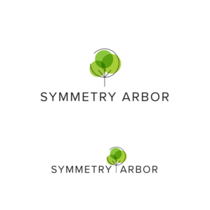 Symmetry Arbor (with and without subtext- Professional Tree Care) | Logo Design by Samantha Ward Design