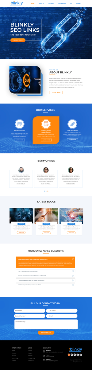 Web Design by Blue Sparrow for this project | Design: #26086268