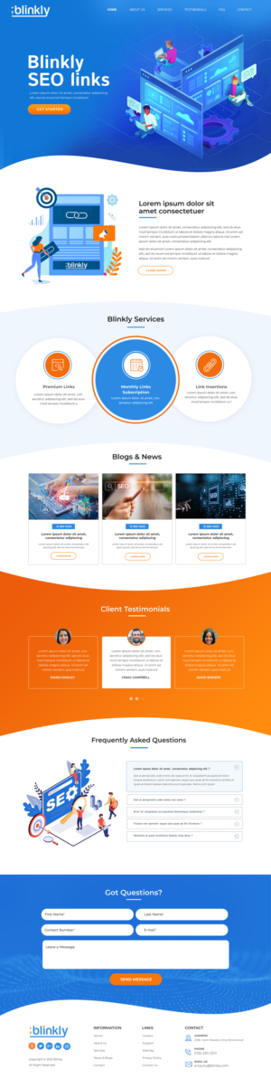 Web Design by Blue Sparrow for this project | Design: #26086269