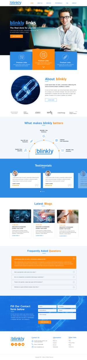Web Design by Blue Sparrow for this project | Design: #26086270