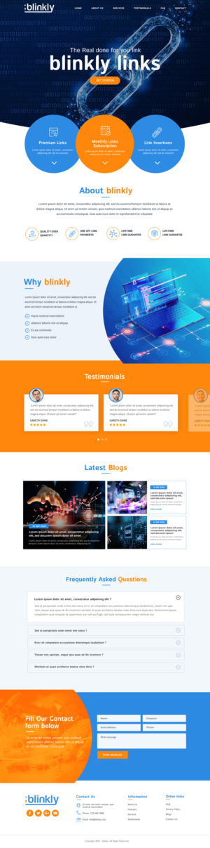 Web Design by Blue Sparrow for this project | Design: #26086271