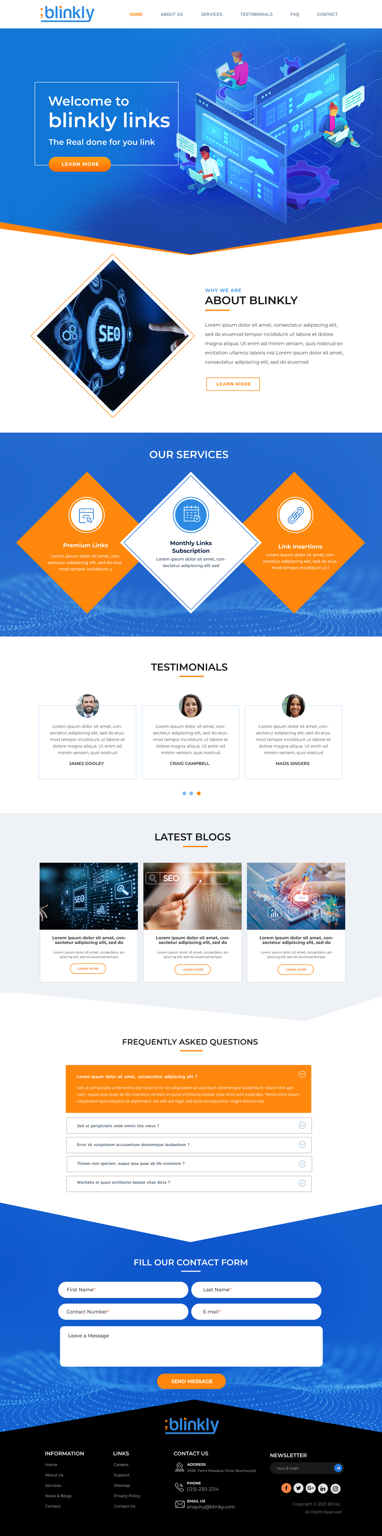 Web Design by Blue Sparrow for this project | Design #26086356