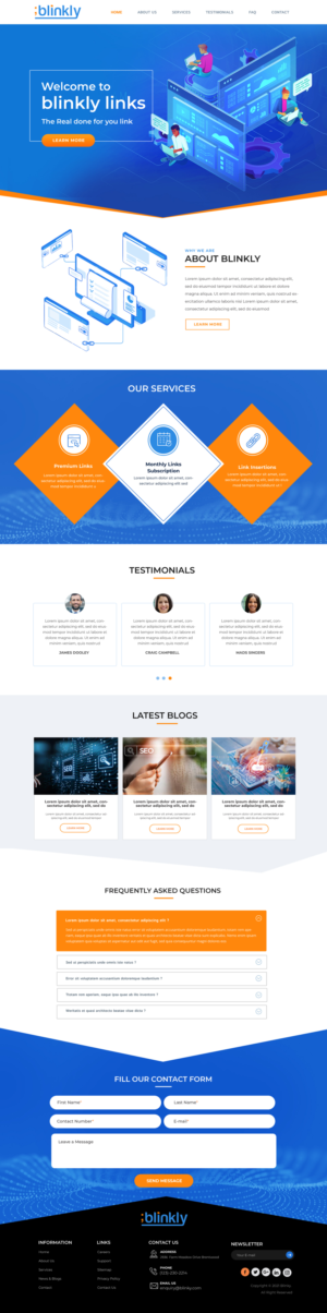 Web Design by Blue Sparrow for this project | Design: #26099079