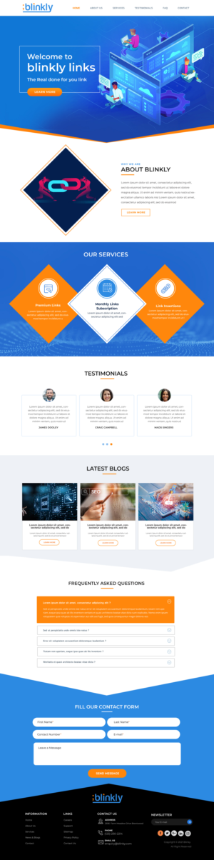 Web Design by Blue Sparrow for this project | Design: #26103523