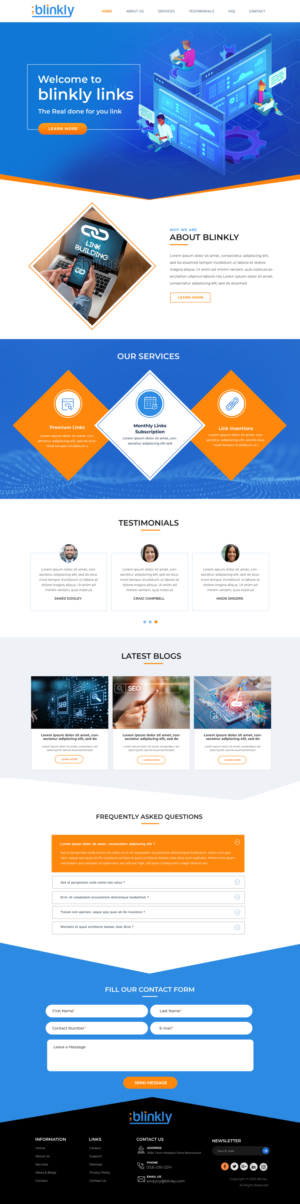 Web Design by Blue Sparrow for this project | Design: #26103524