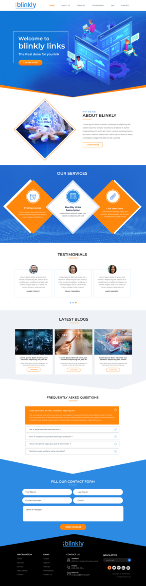 Web Design by Blue Sparrow for this project | Design: #26103525