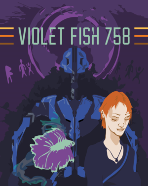 Violet Fish 758  Sci-Fi Book Cover | Buchumschlag Design von nicholash