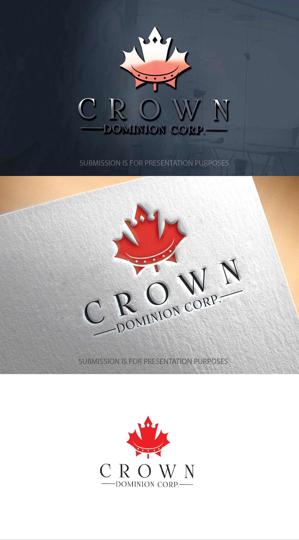 Logo Design by graphicevolution for Crown Dominion Corp. | Design #26084400