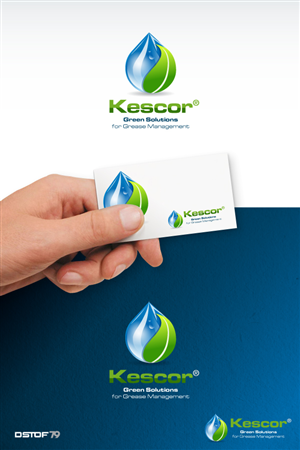 Kescor.  Green Solutions for Grease Management | Logo Design by SilverFire