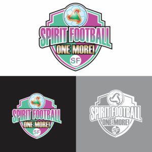 SPIRIT FOOTBALL (main text) + motto ONE MORE! | Logo Design by Doddy.K.Insani