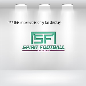 SPIRIT FOOTBALL (main text) + motto ONE MORE! | Logo Design by Ochieng
