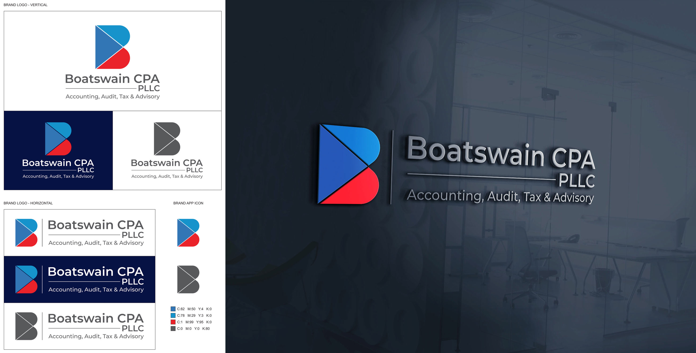 Logo Design by Ramesh  Salunkhe for Accounting Offices of Boatswain & Associates, LLC | Design #26507782