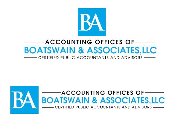 Logo Design by Borun for Accounting Offices of Boatswain & Associates, LLC | Design #26109607