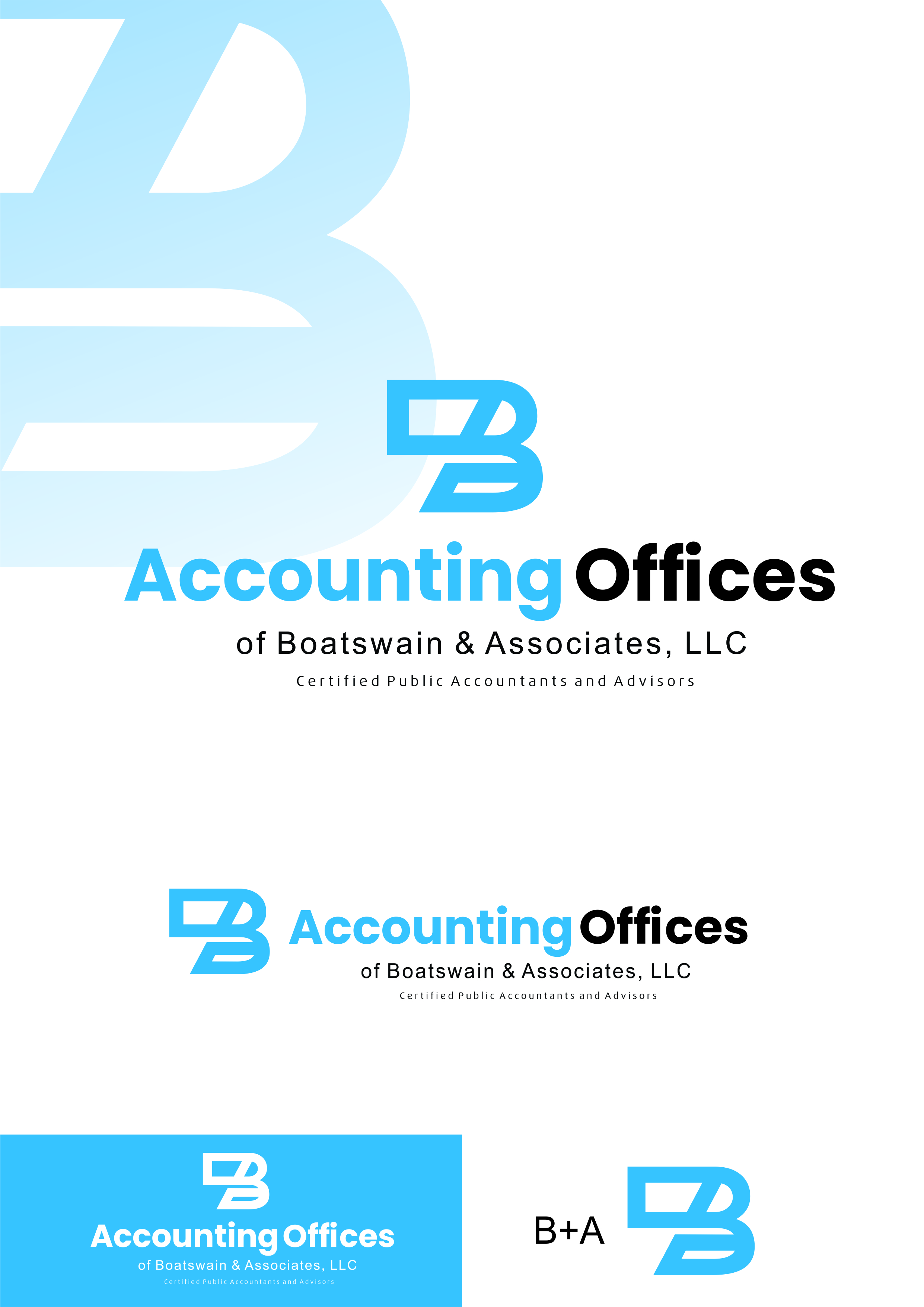 Logo Design by alok bhopatkar for Accounting Offices of Boatswain & Associates, LLC | Design #26130612