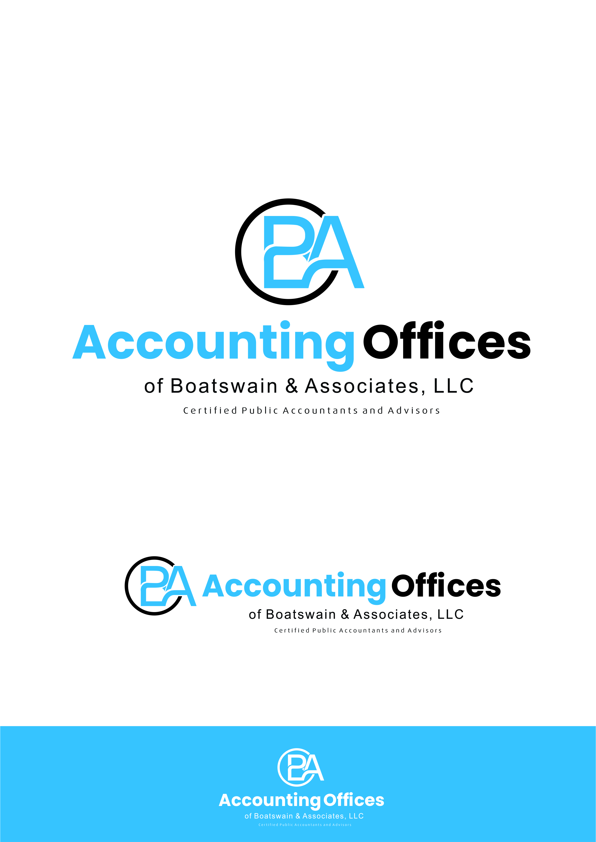 Logo Design by alok bhopatkar for Accounting Offices of Boatswain & Associates, LLC | Design #26133949