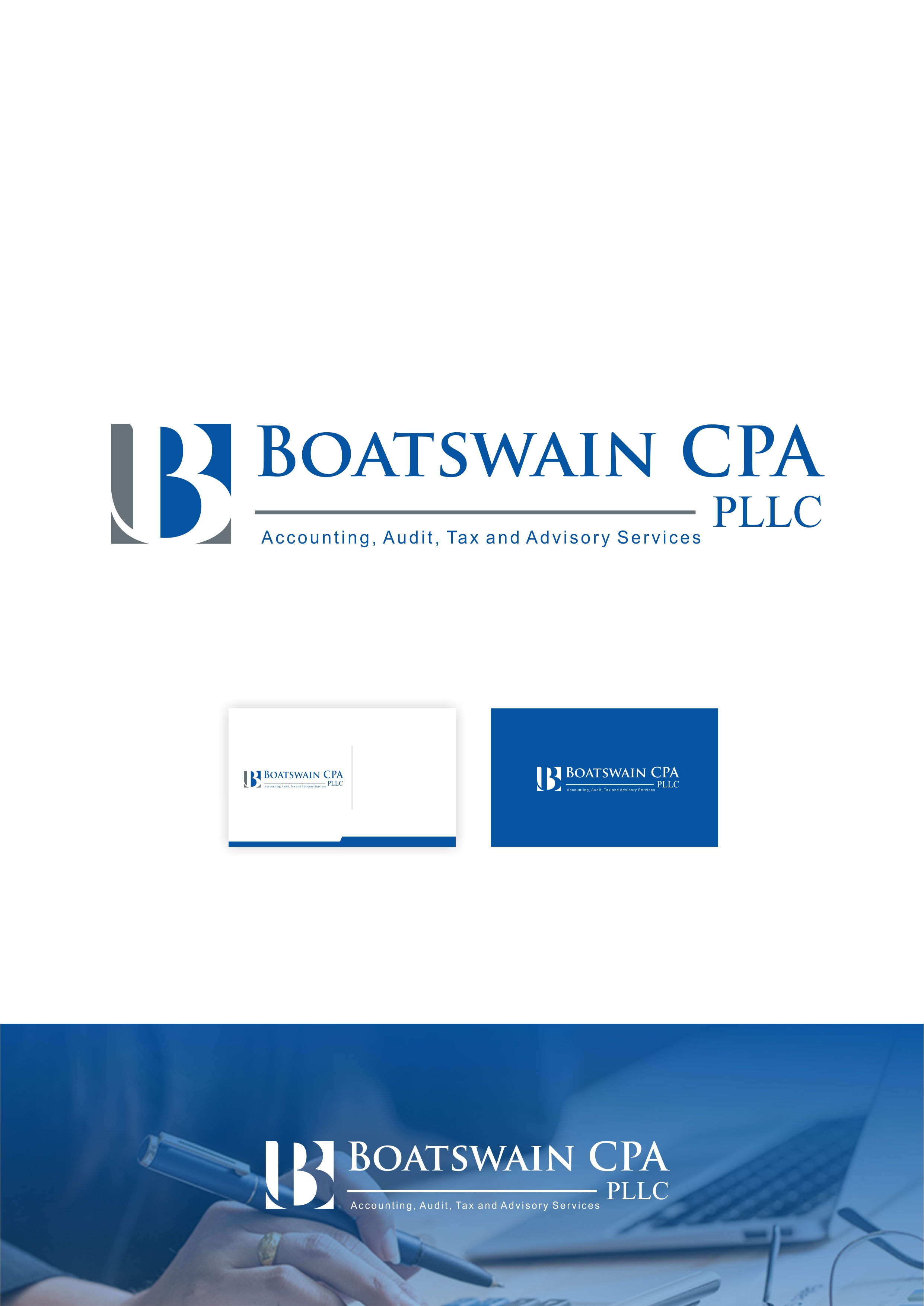 Logo Design by alok bhopatkar for Accounting Offices of Boatswain & Associates, LLC | Design #26196263