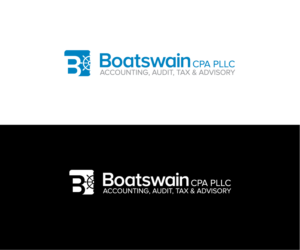 Boatswain CPA PLLC (sub title: Accounting, Audit, Tax and Advisory) | Logo Design by bluejet