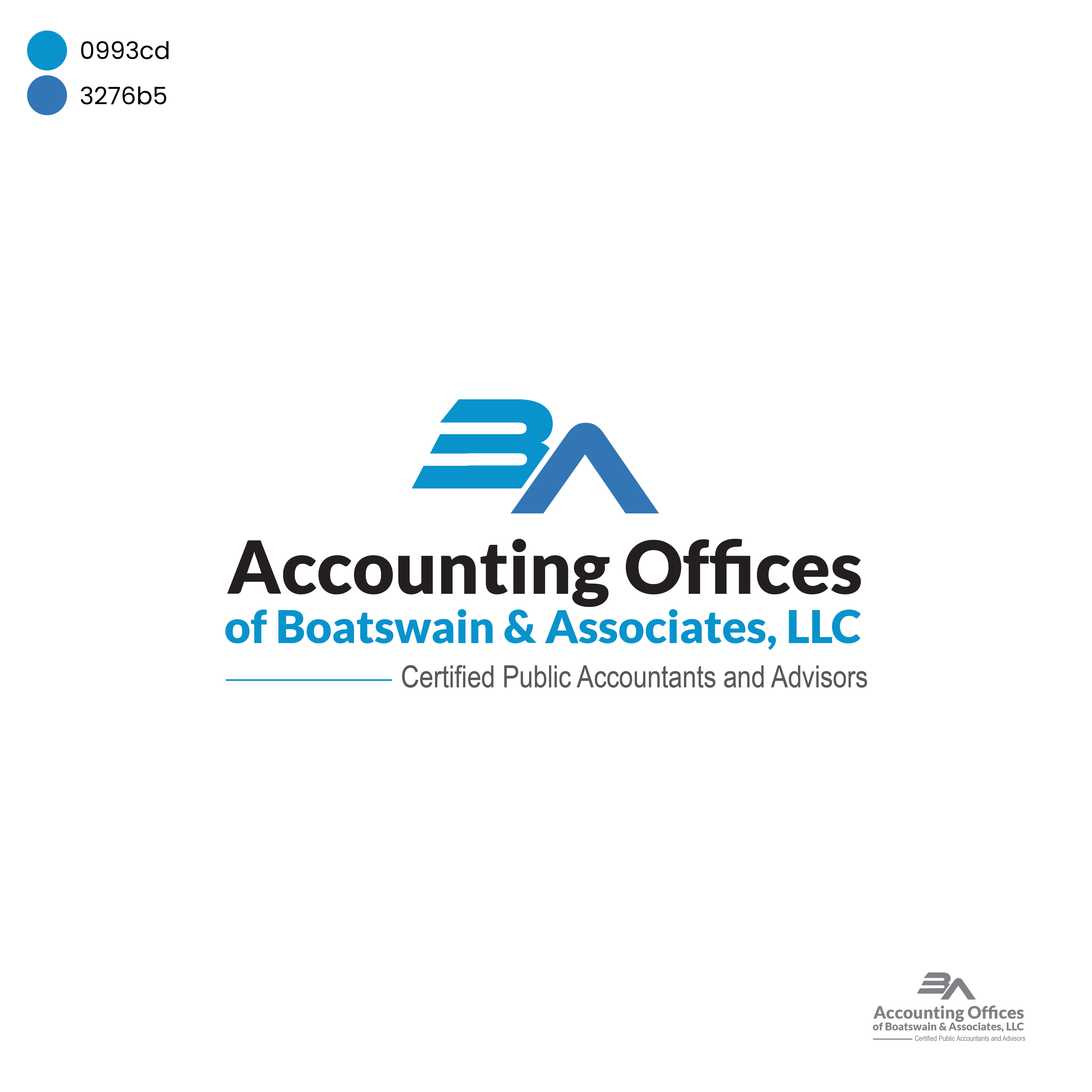 Logo Design by Gexton for Accounting Offices of Boatswain & Associates, LLC | Design #26104561