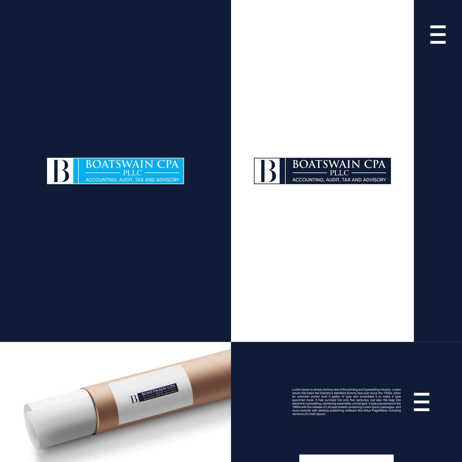 Logo Design by Jroeh_Studio for Accounting Offices of Boatswain & Associates, LLC | Design #26523047