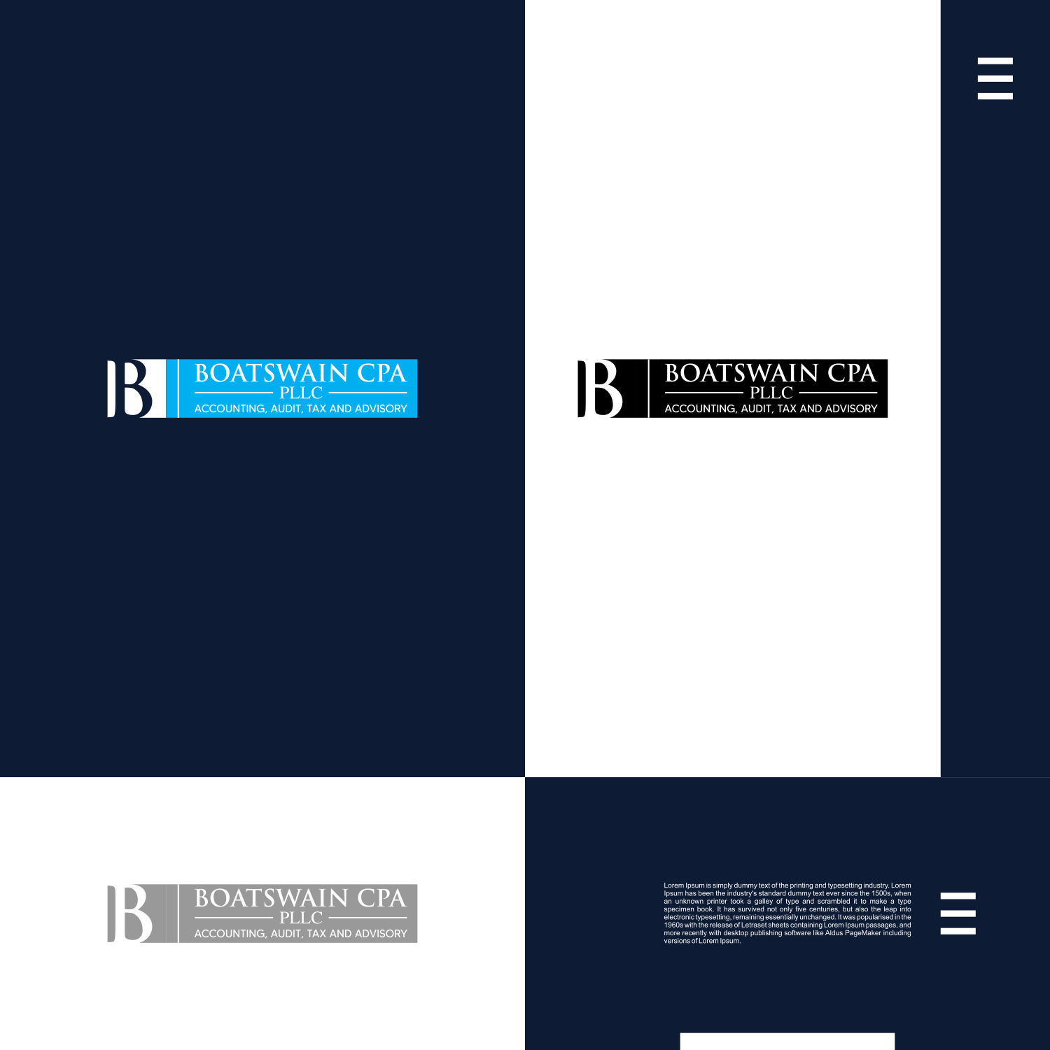 Logo Design by Jroeh_Studio for Accounting Offices of Boatswain & Associates, LLC | Design #26591762