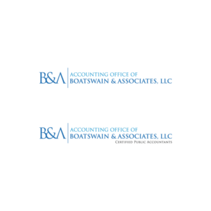 Logo Design by objects for Accounting Offices of Boatswain & Associates, LLC | Design: #26090788