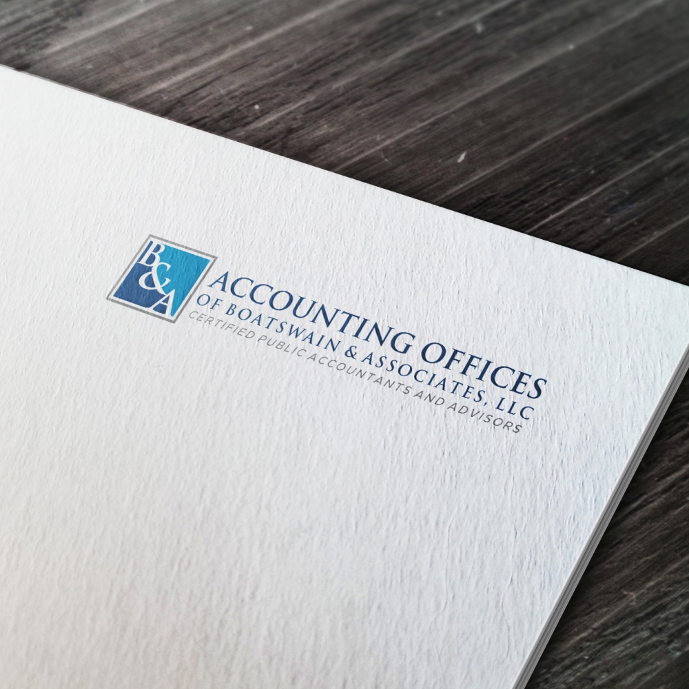 Logo Design by Rhibas for Accounting Offices of Boatswain & Associates, LLC | Design #26083358