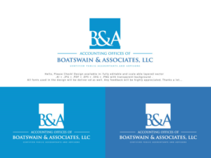 Logo Design by Pro_DesignMaster for Accounting Offices of Boatswain & Associates, LLC | Design: #26219923