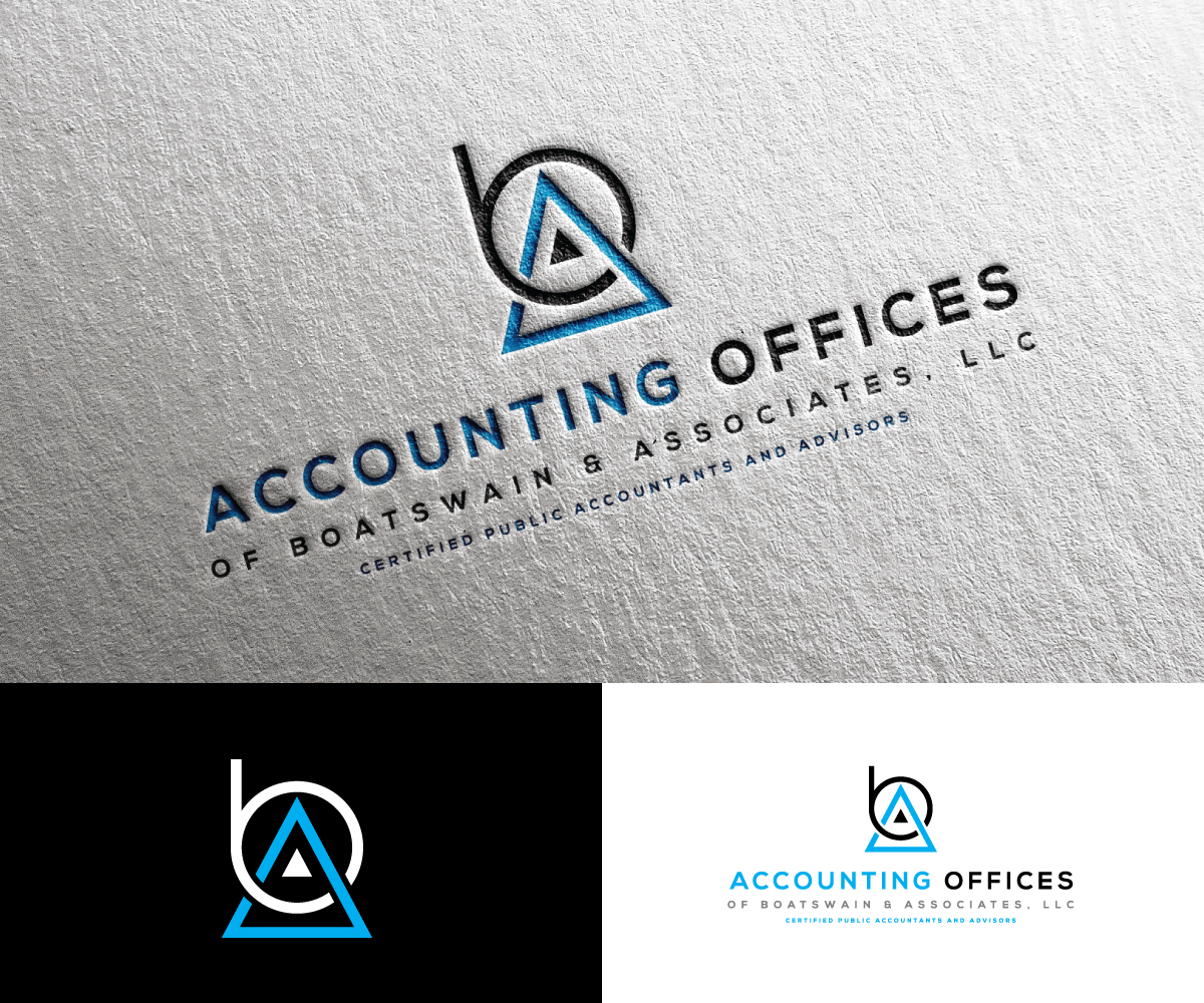 Logo Design by step forward 2 for Accounting Offices of Boatswain & Associates, LLC | Design #26083137