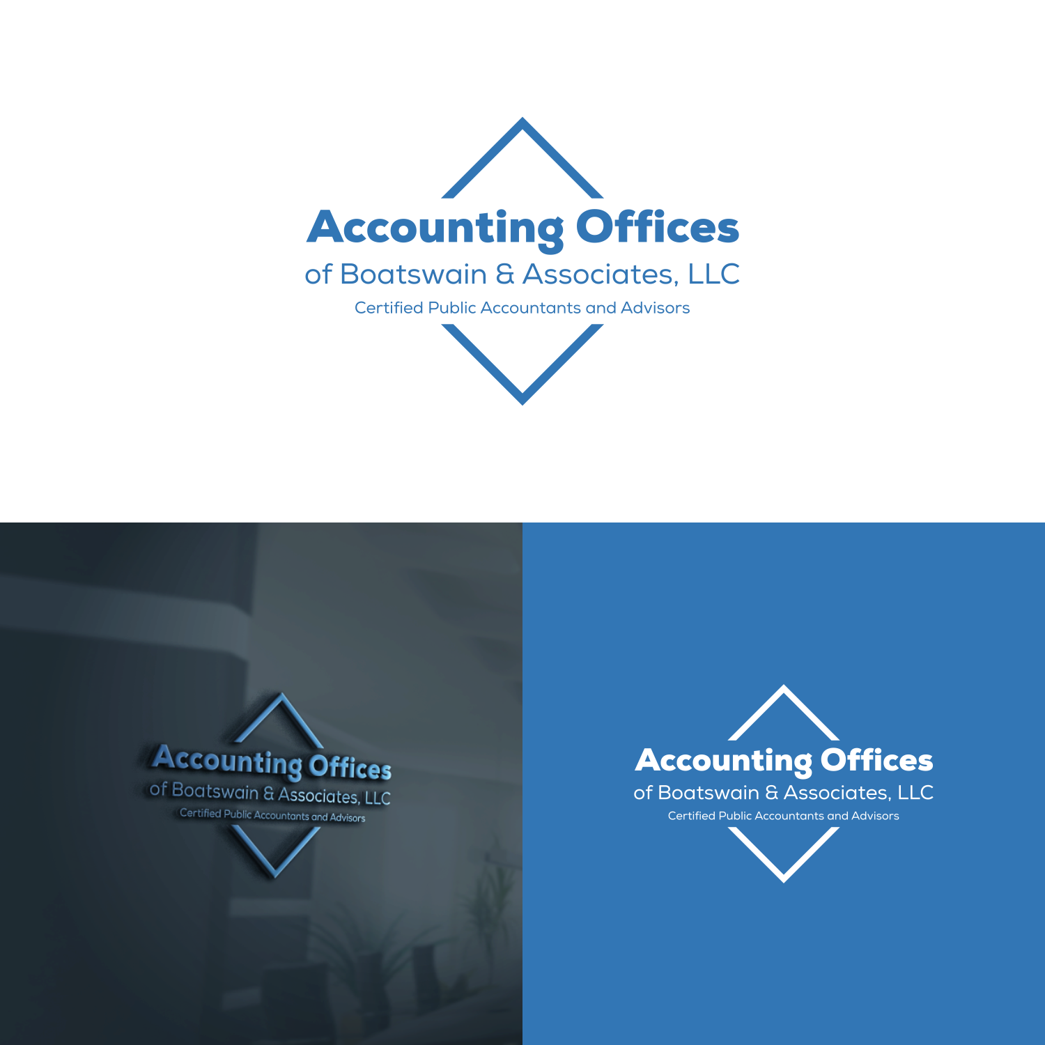 Logo Design by galang1996 2 for Accounting Offices of Boatswain & Associates, LLC | Design #26082103