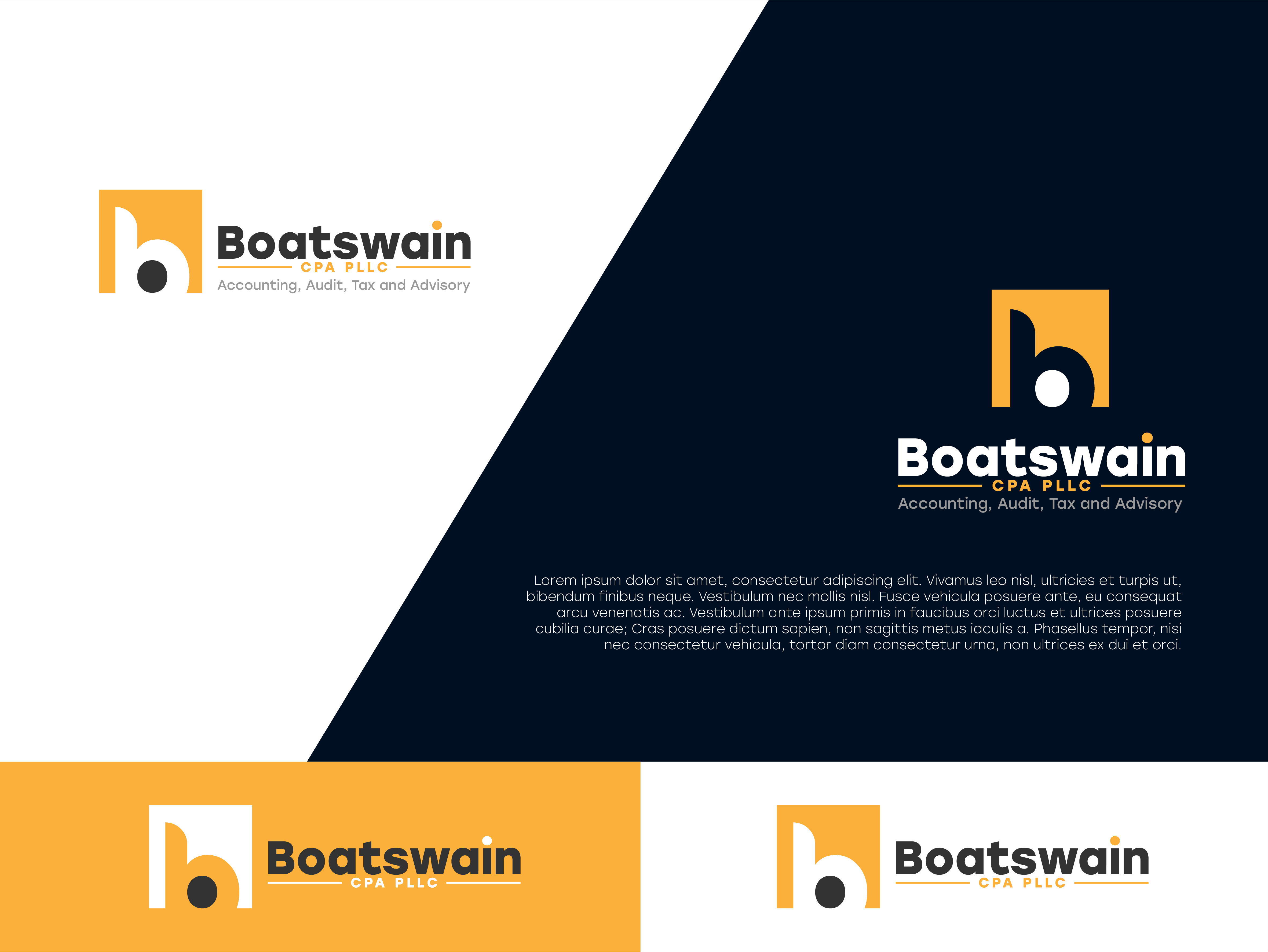 Logo Design by Jet-D for Accounting Offices of Boatswain & Associates, LLC | Design #26560538