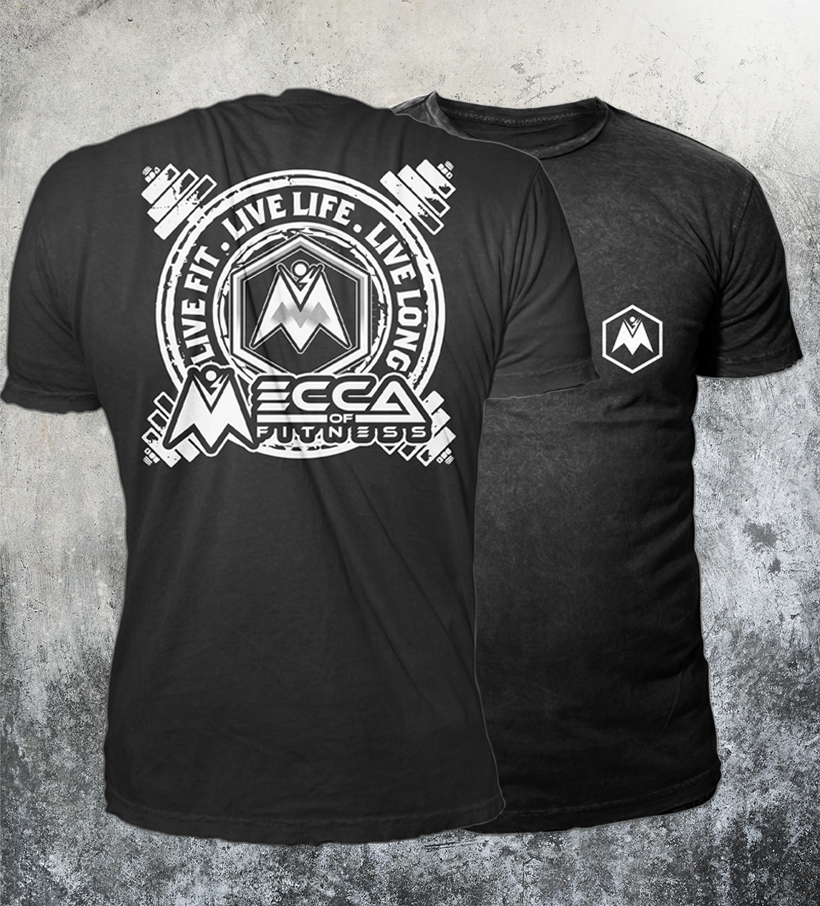 T-shirt Design by badpixelarts for Mecca of Fitness | Design #26099492