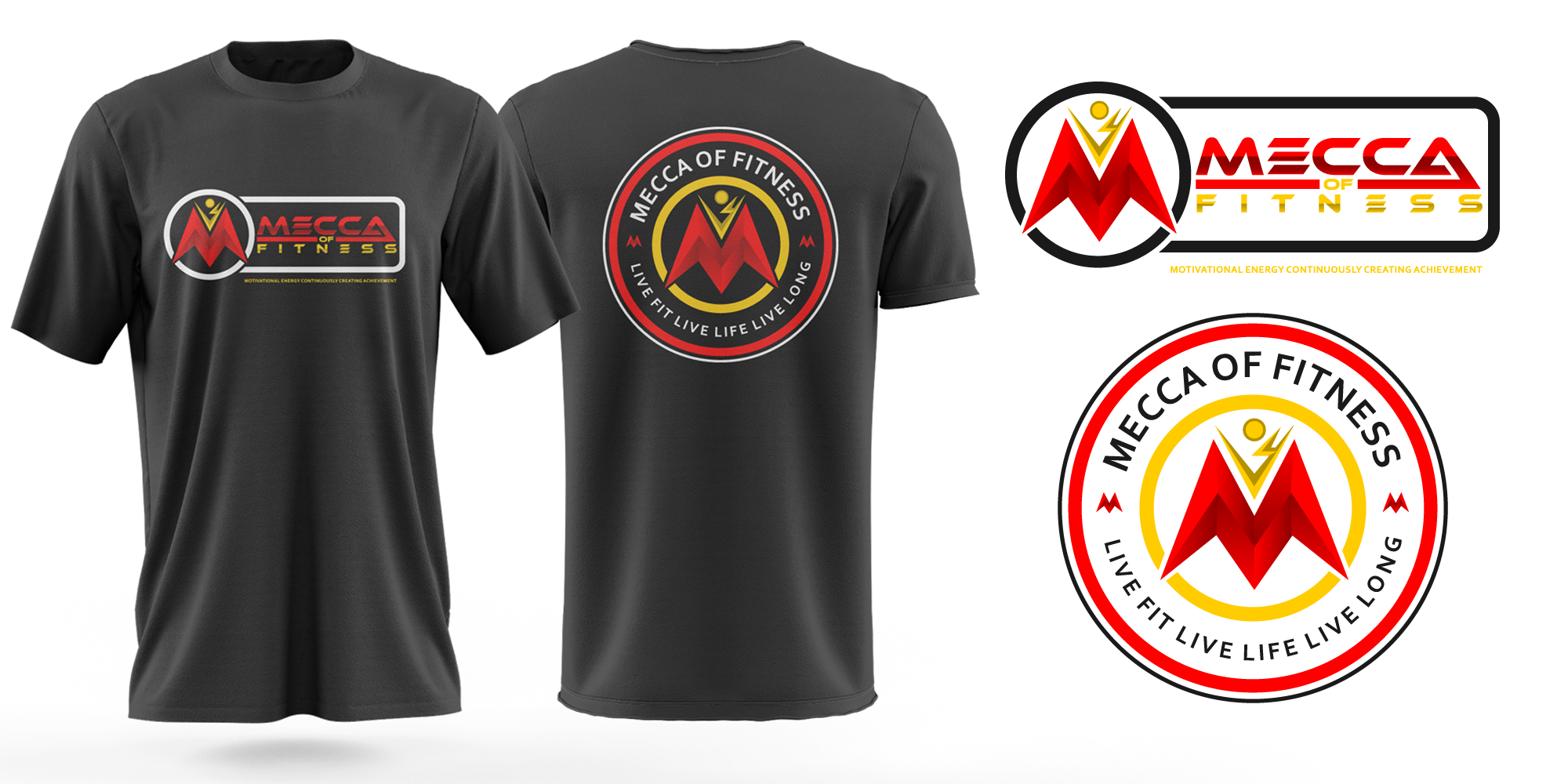 T-shirt Design by Risallah for Mecca of Fitness | Design #26089933