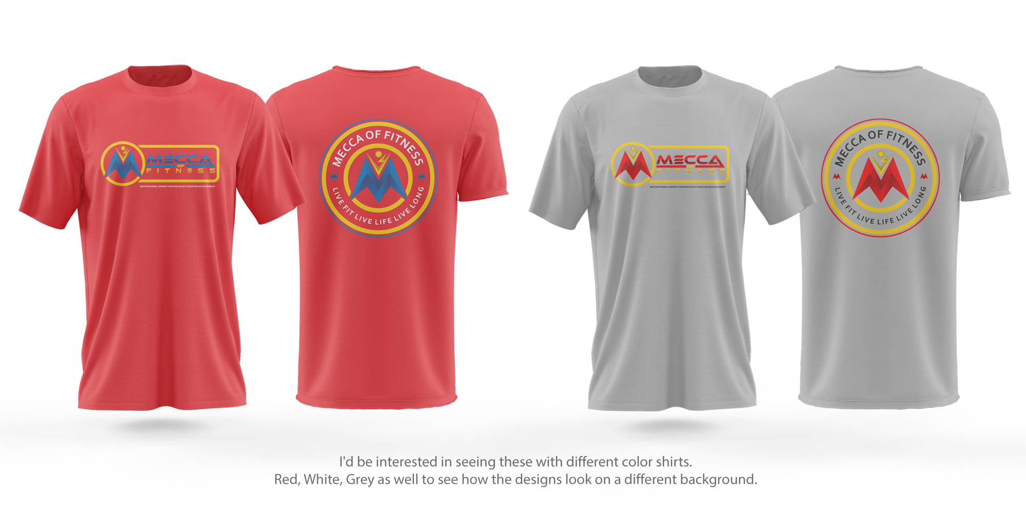 T-shirt Design by Risallah for Mecca of Fitness | Design #26092153