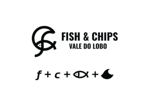 Text should be the same as in the existing attached logo (Fish & Chips Vale do Lobo) | Design de Logo par MT