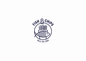 Text should be the same as in the existing attached logo (Fish & Chips Vale do Lobo) | Design de Logo par Gree™