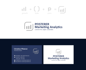 Firmenname: PFISTERER. Marketing Analytics Slogan: customer first. digital. nachhaltig. | Logo Design by lnb...