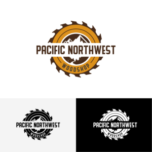 Pacific NW Woodshop or Pacific Northwest Woodshop | Logo-Design von ThiagoB