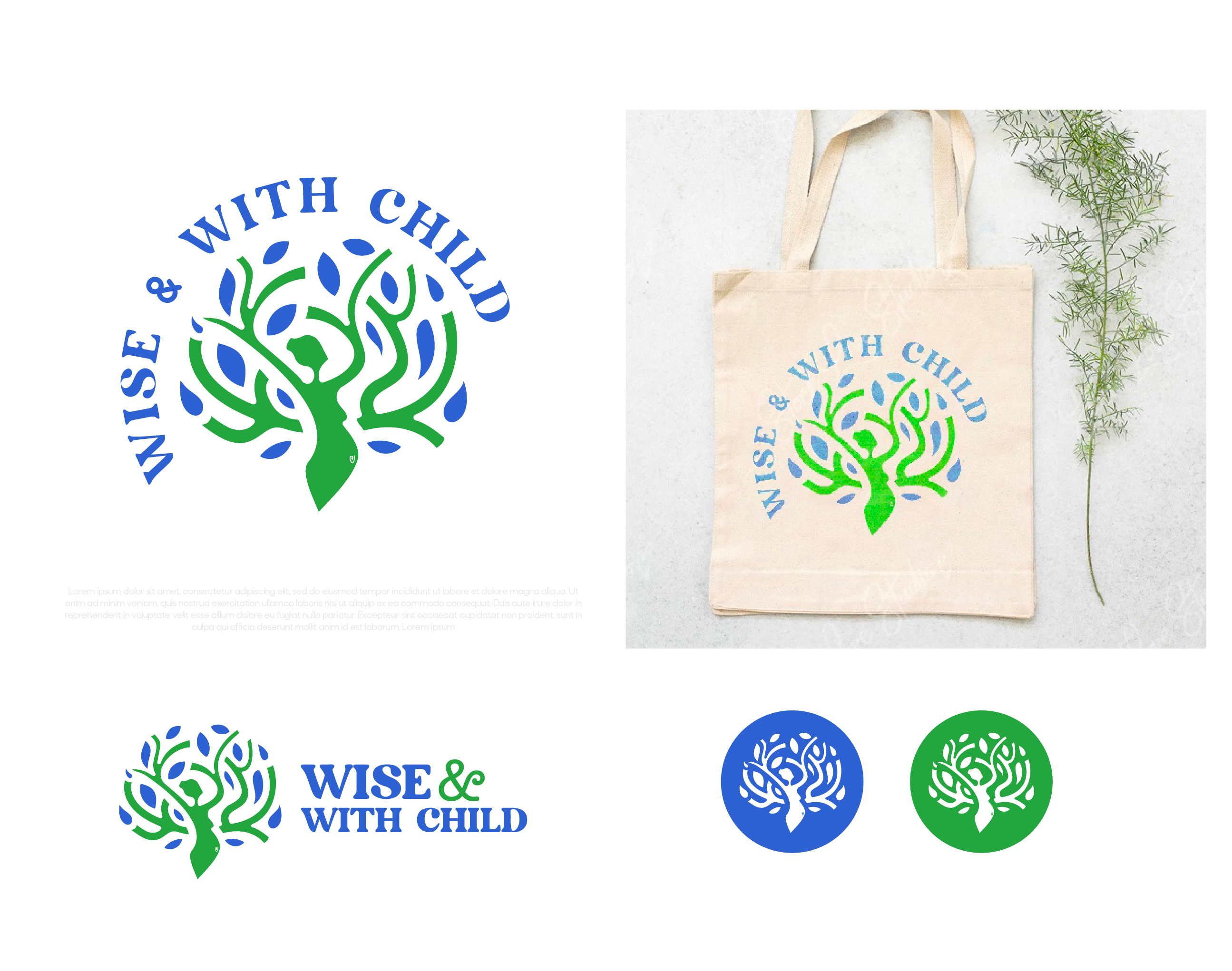Logo Design by JTdsign for Wise & With Child | Design #26111969