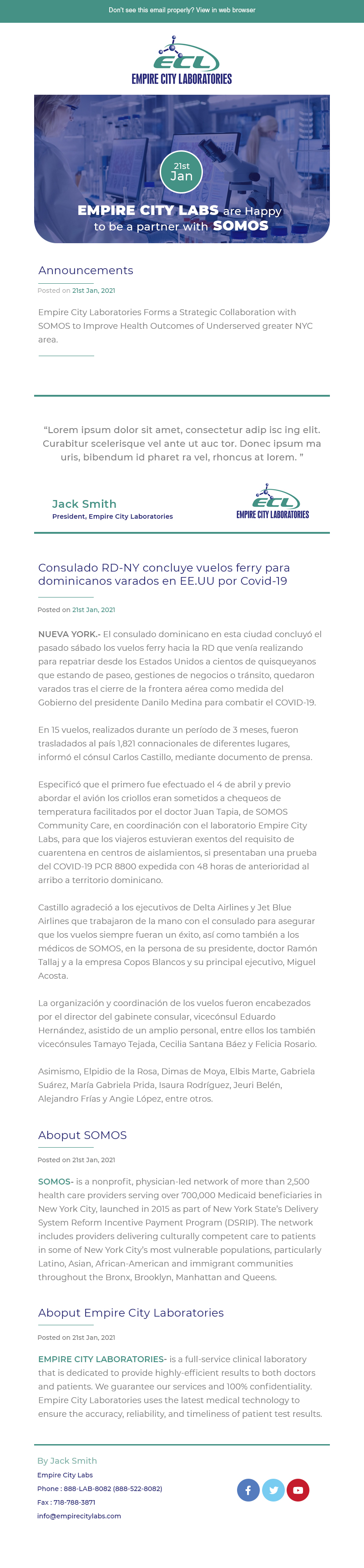 Newsletter Design by Expert Designer for this project | Design #26088621