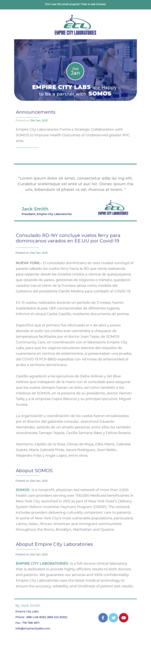 Newsletter Design by Expert Designer for this project | Design: #26088621