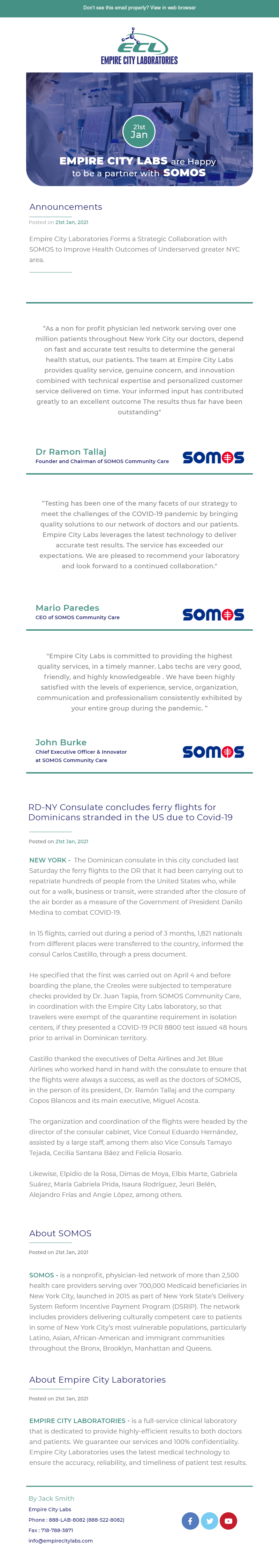 Newsletter Design by Expert Designer for this project | Design #26276499