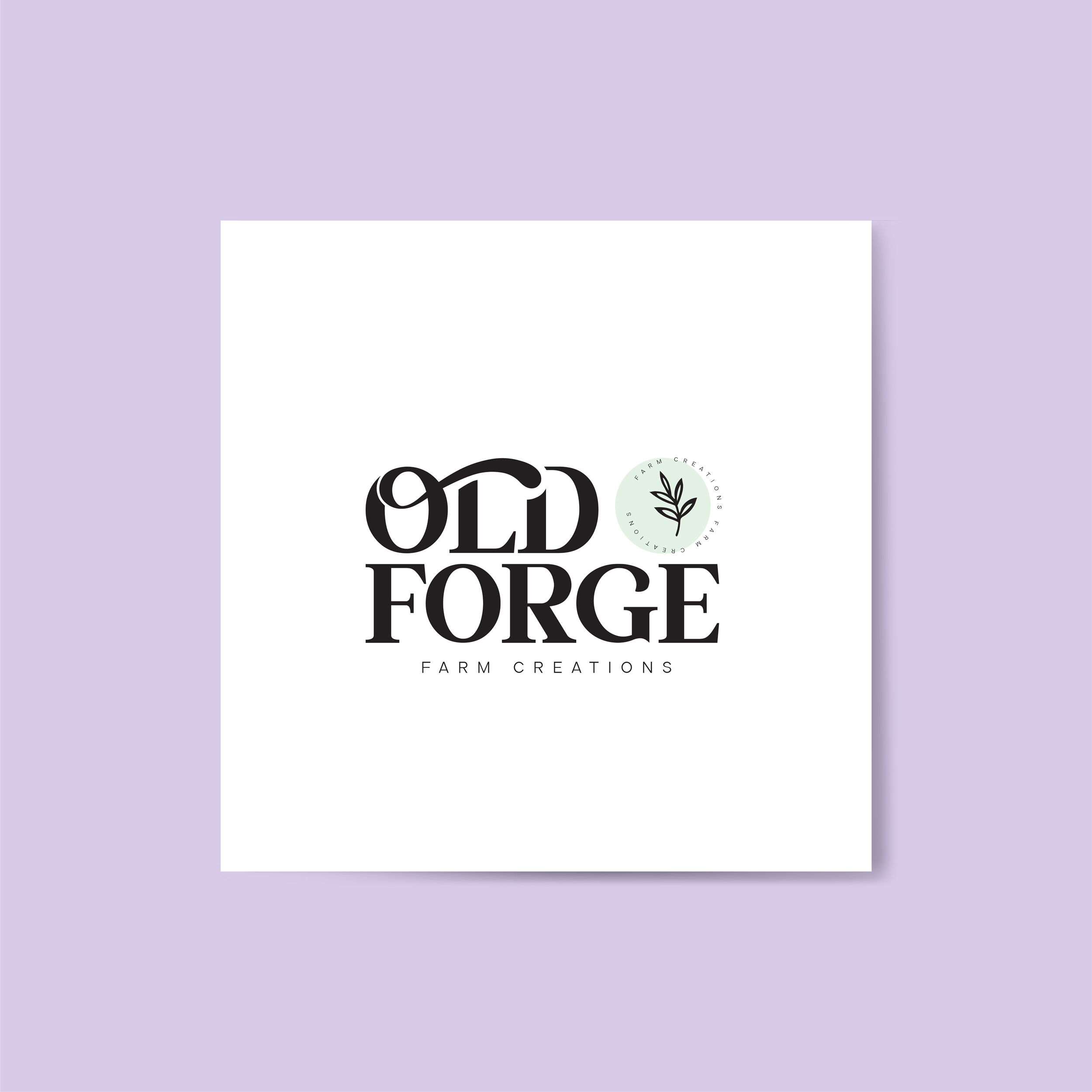 Logo Design by zaria. for Old Forge Farm Creations | Design #26092289