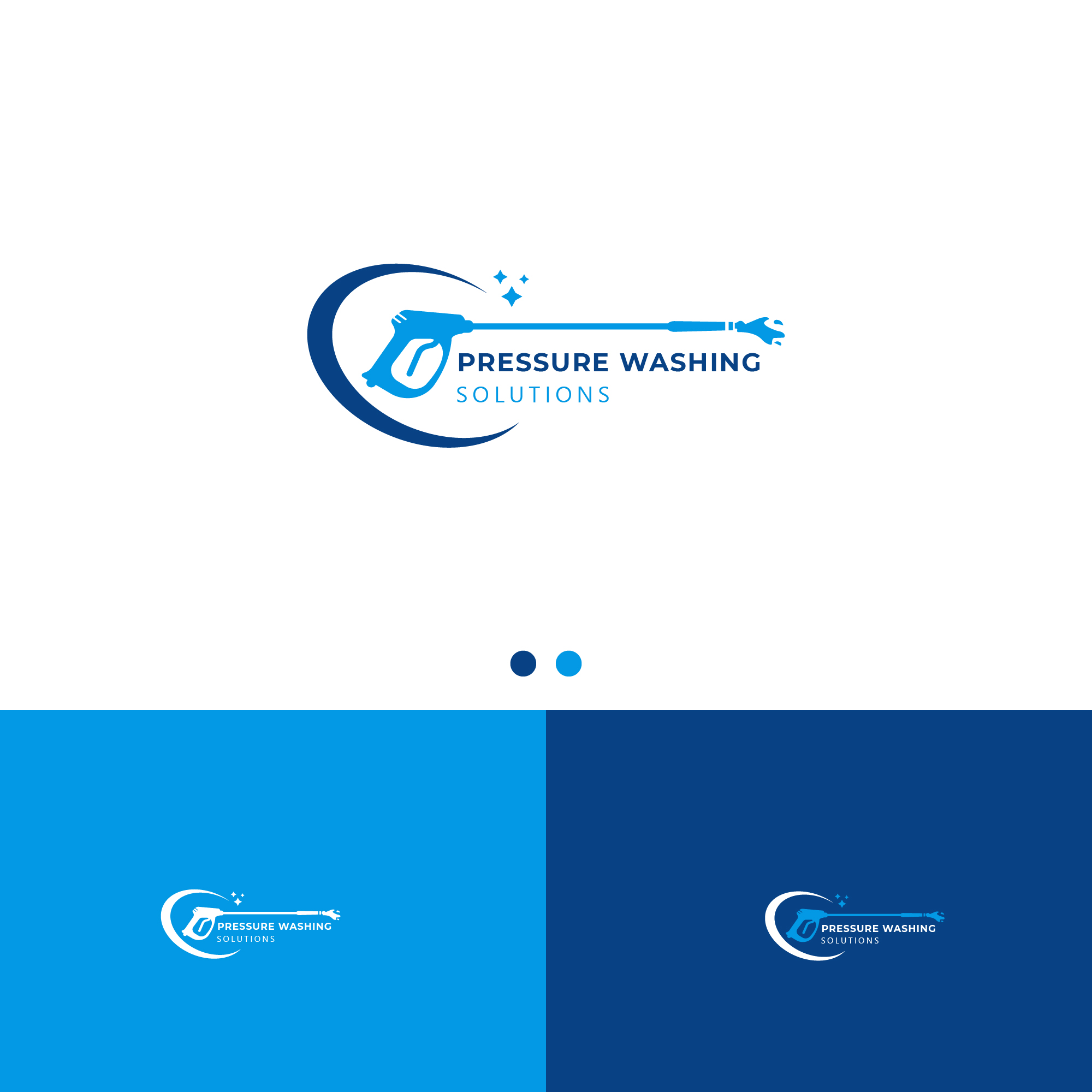 Upmarket, Colorful, Pressure Cleaning Logo Design for Pressure Washing