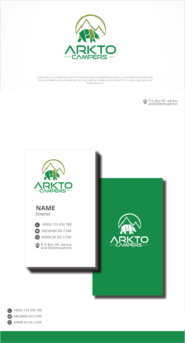 Logo Design by graphicevolution for Arkto Campers | Design #26111935