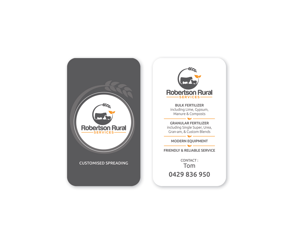 Business Card Design by Emmi for Robertson Rural Services | Design #26088275