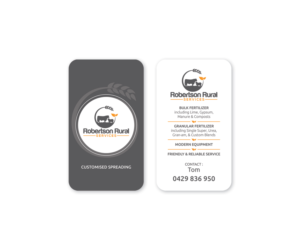 Business Card Design by Emmi for Robertson Rural Services | Design: #26088275
